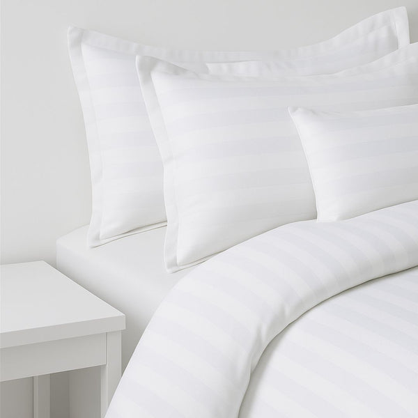 INHOME White striped flat bedsheet